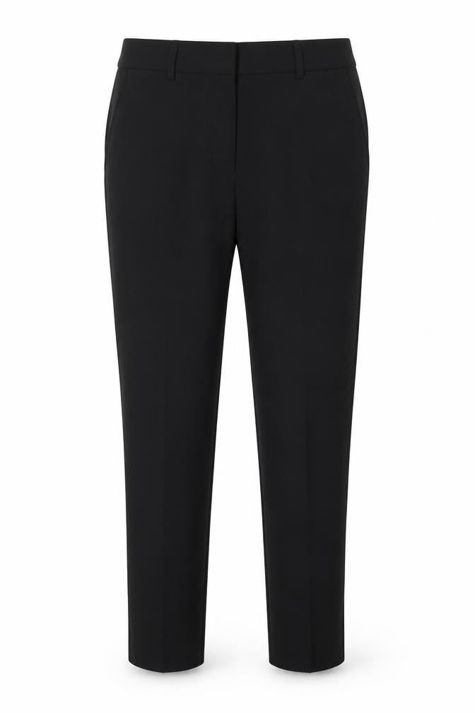 Peacocks Womens Black Size 8 Tapered Trousers Polyester