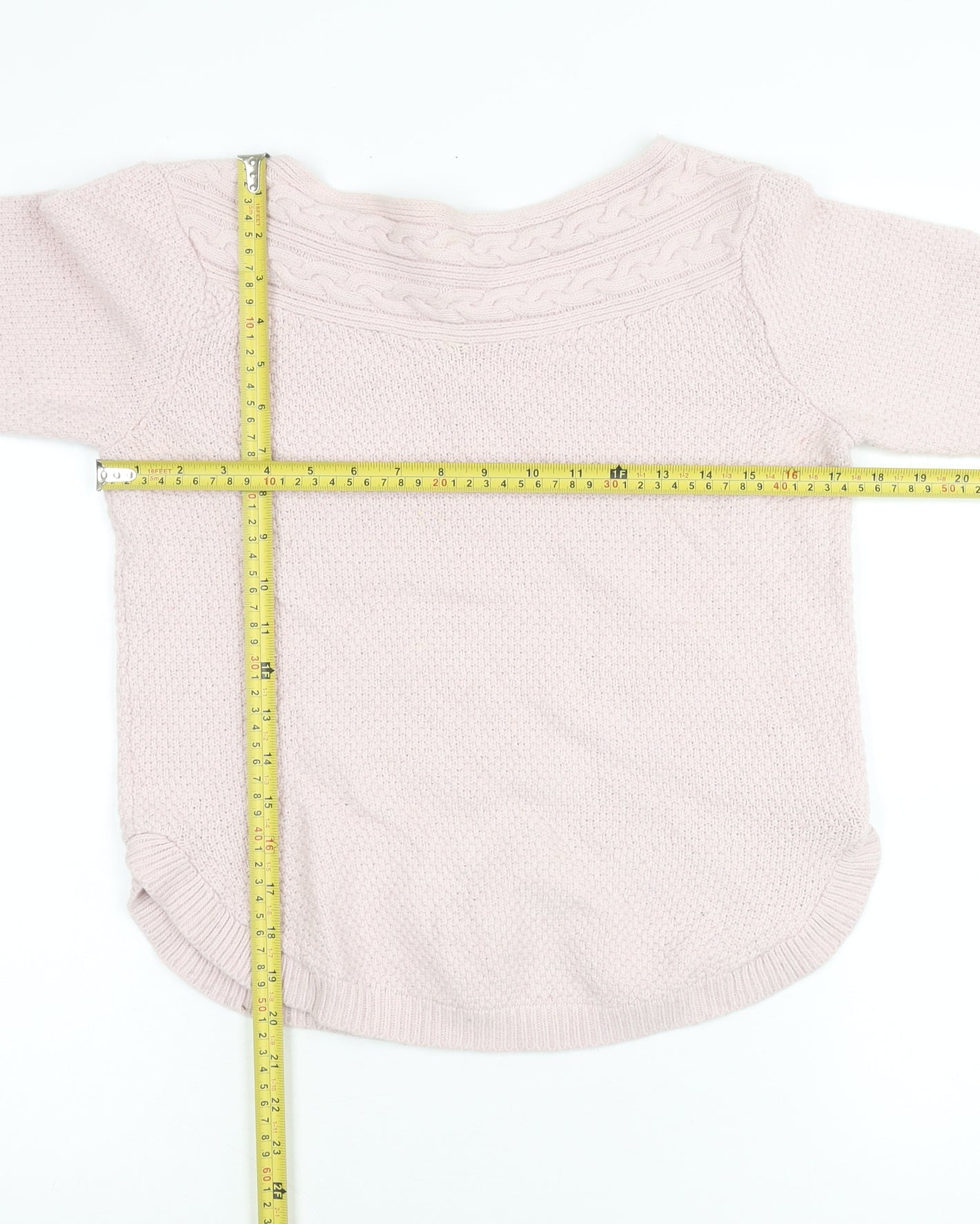 Monsoon Womens Pink Boat Neck Alpaca Blend Jumper Size S