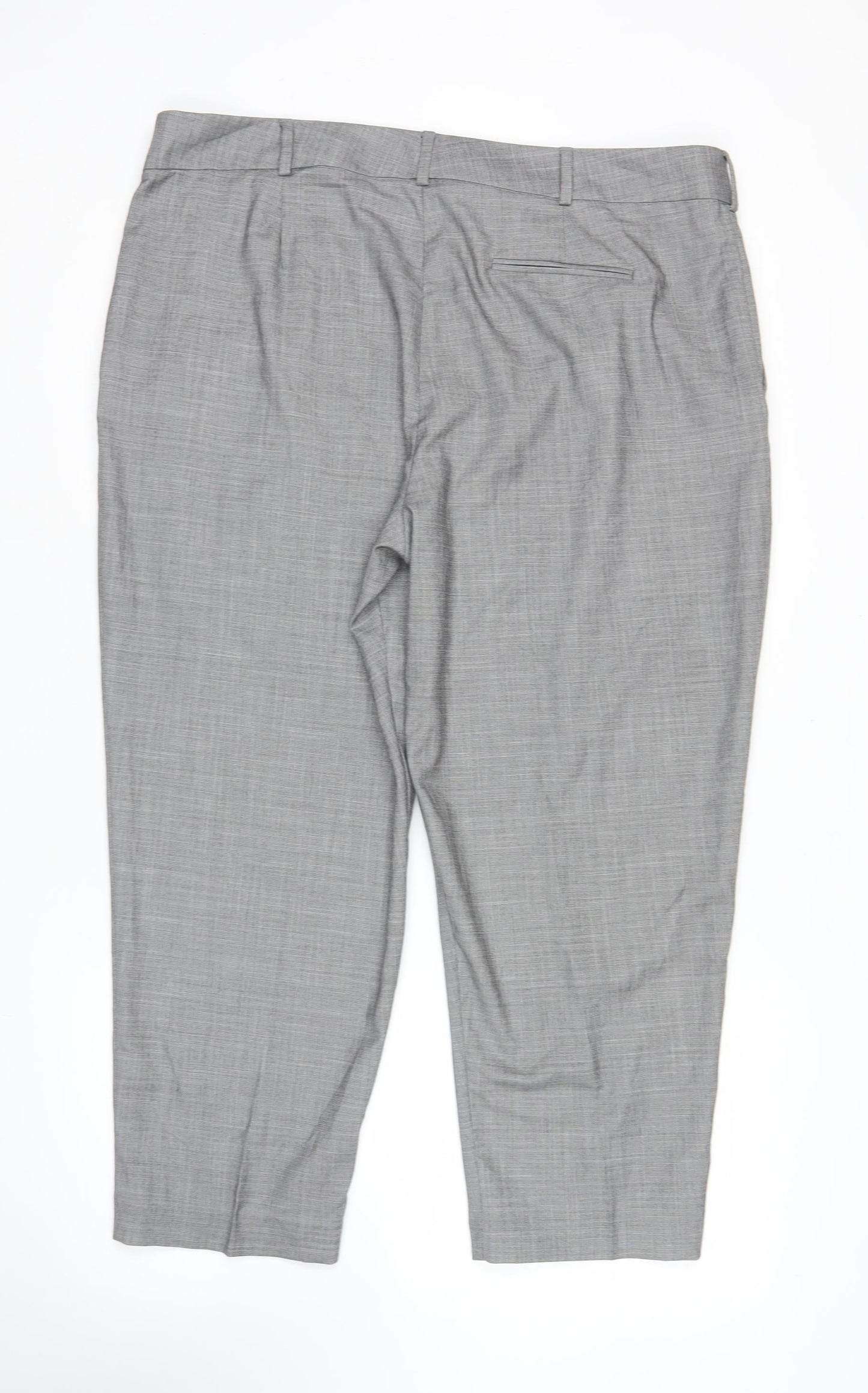 Marks and Spencer Women’s Grey Size 20 Pleated Dress Pants Office Workwear