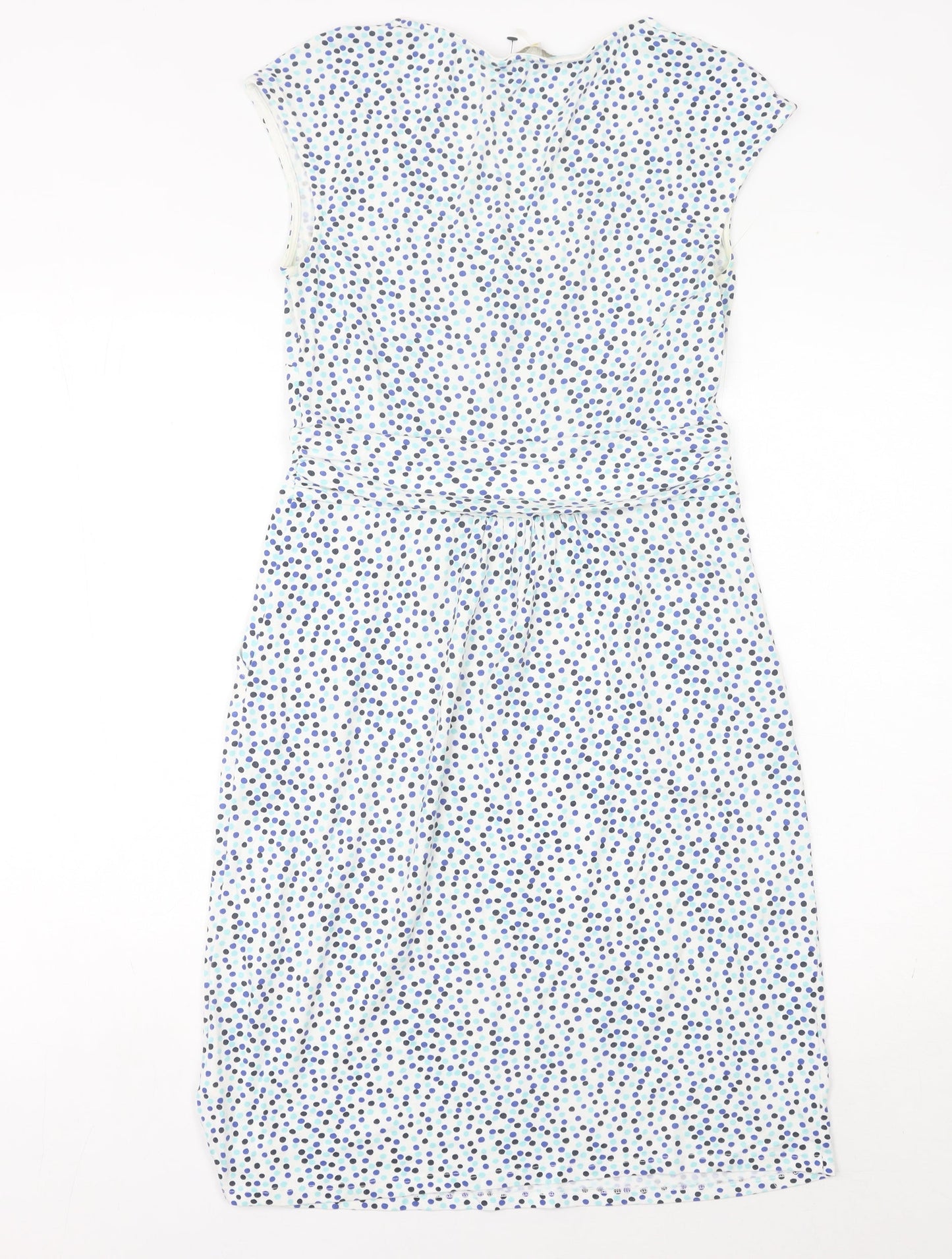 Boden Women’s Multicoloured Polka Dot Knee Length Sheath Dress Size 10