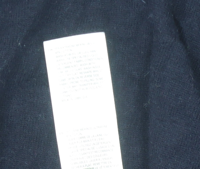 White Stuff Women's Blue Cotton Crew Neck Jumper Size 12