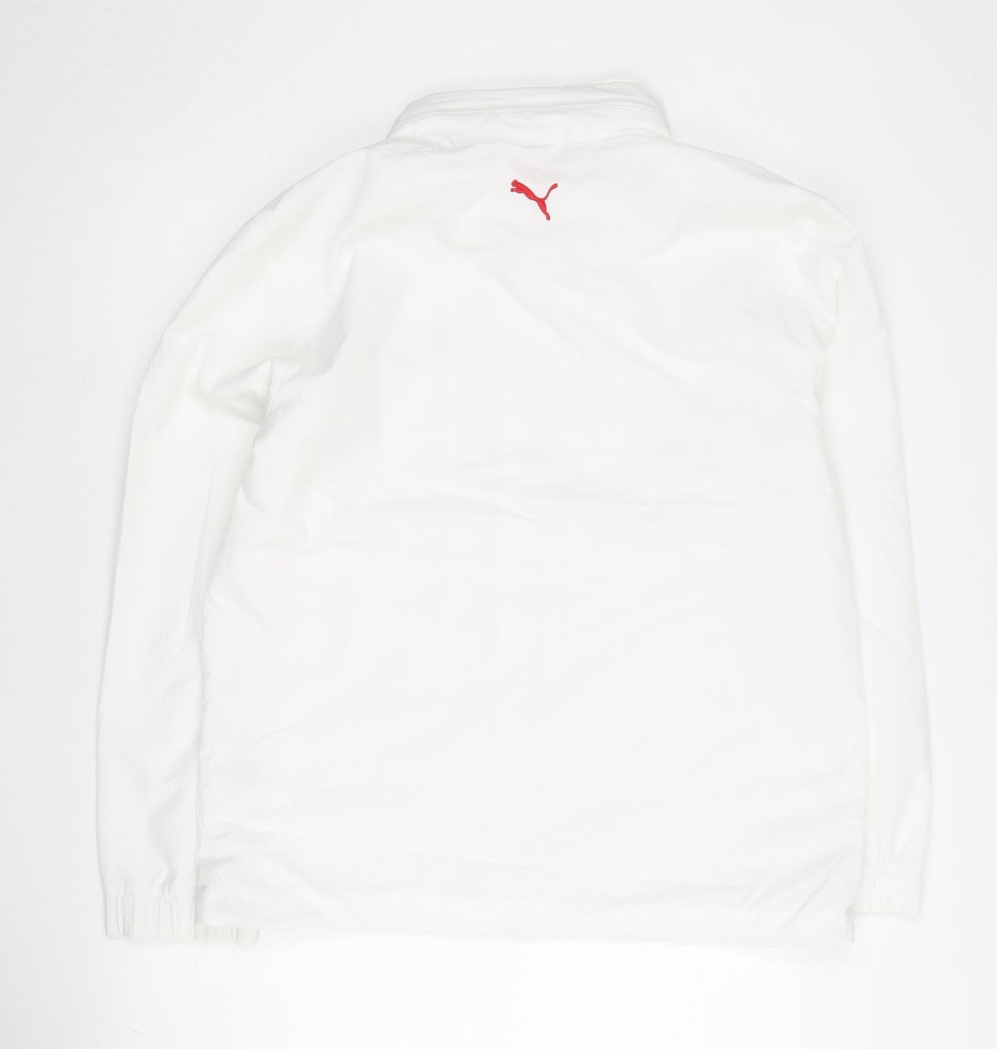 Puma Men’s White M Track Jacket Full Zip Lightweight Sportswear