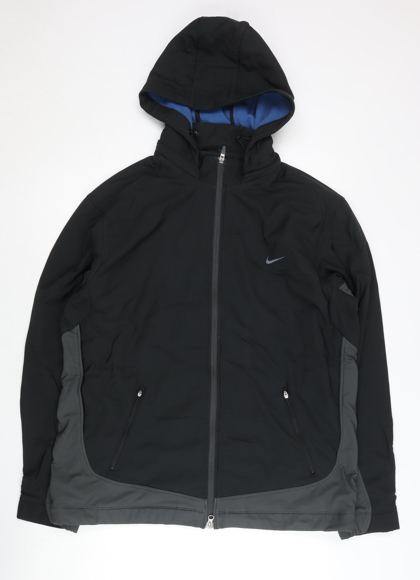 Nike Golf Men's Black 2XL Windbreaker Jacket Hooded Softshell