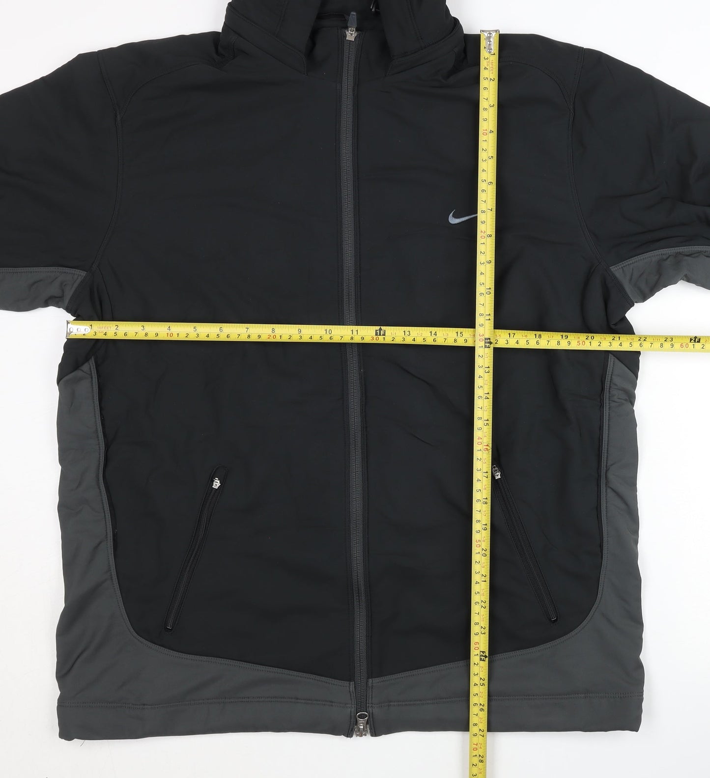 Nike Golf Men's Black 2XL Windbreaker Jacket Hooded Softshell