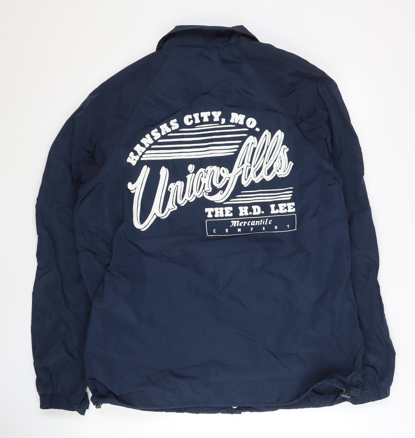 Lee Unisex Blue XL Regular Fit Basic Jacket with Logo