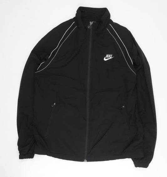 Nike Men's Black XL Track Jacket Full Zip Lightweight Sportswear