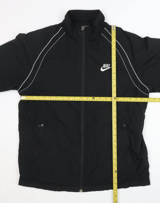 Nike Men's Black XL Track Jacket Full Zip Lightweight Sportswear