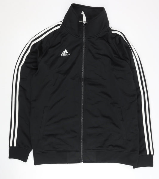 Adidas Men's Black L Track Jacket Full Zip Sportswear