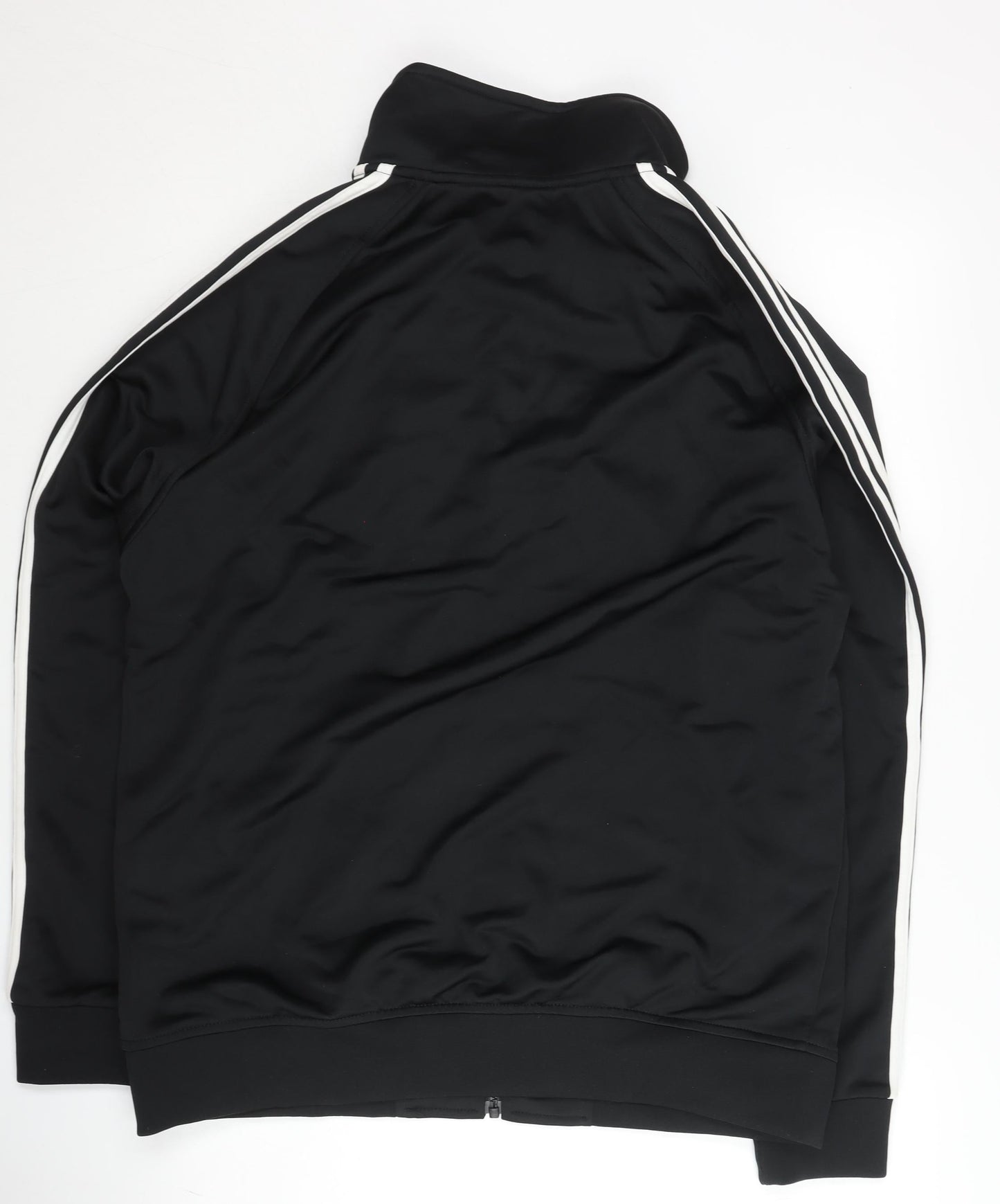 Adidas Men's Black L Track Jacket Full Zip Sportswear