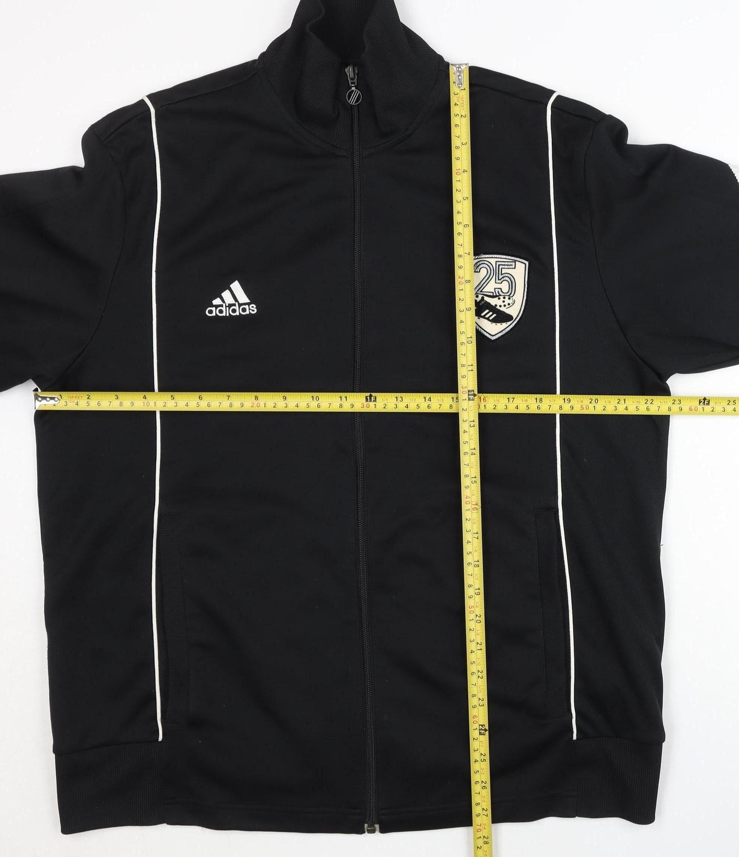 Adidas Men’s Black XL Track Jacket Full Zip Lightweight Sportswear