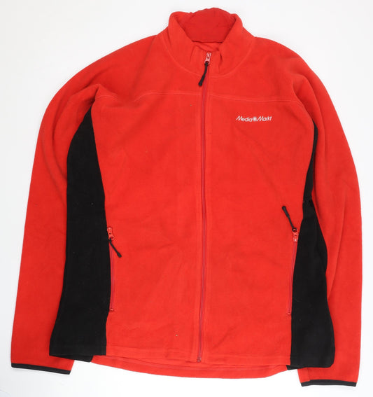Adidas Men's Red Fleece Full Zip Jacket XL Outdoor Casual
