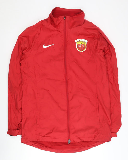 Nike Men’s Red XL Football Track Jacket Full Zip Lined Sportswear