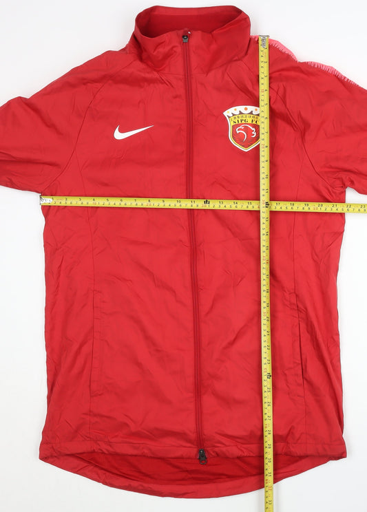Nike Men’s Red XL Football Track Jacket Full Zip Lined Sportswear