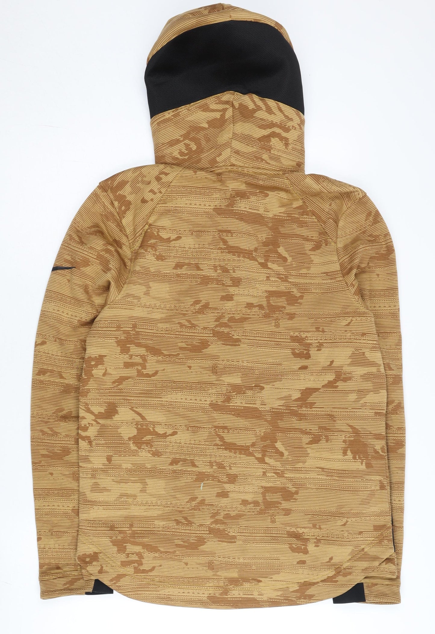 Nike Men's Brown Camouflage Full Zip Basketball Hoodie M Regular Fit