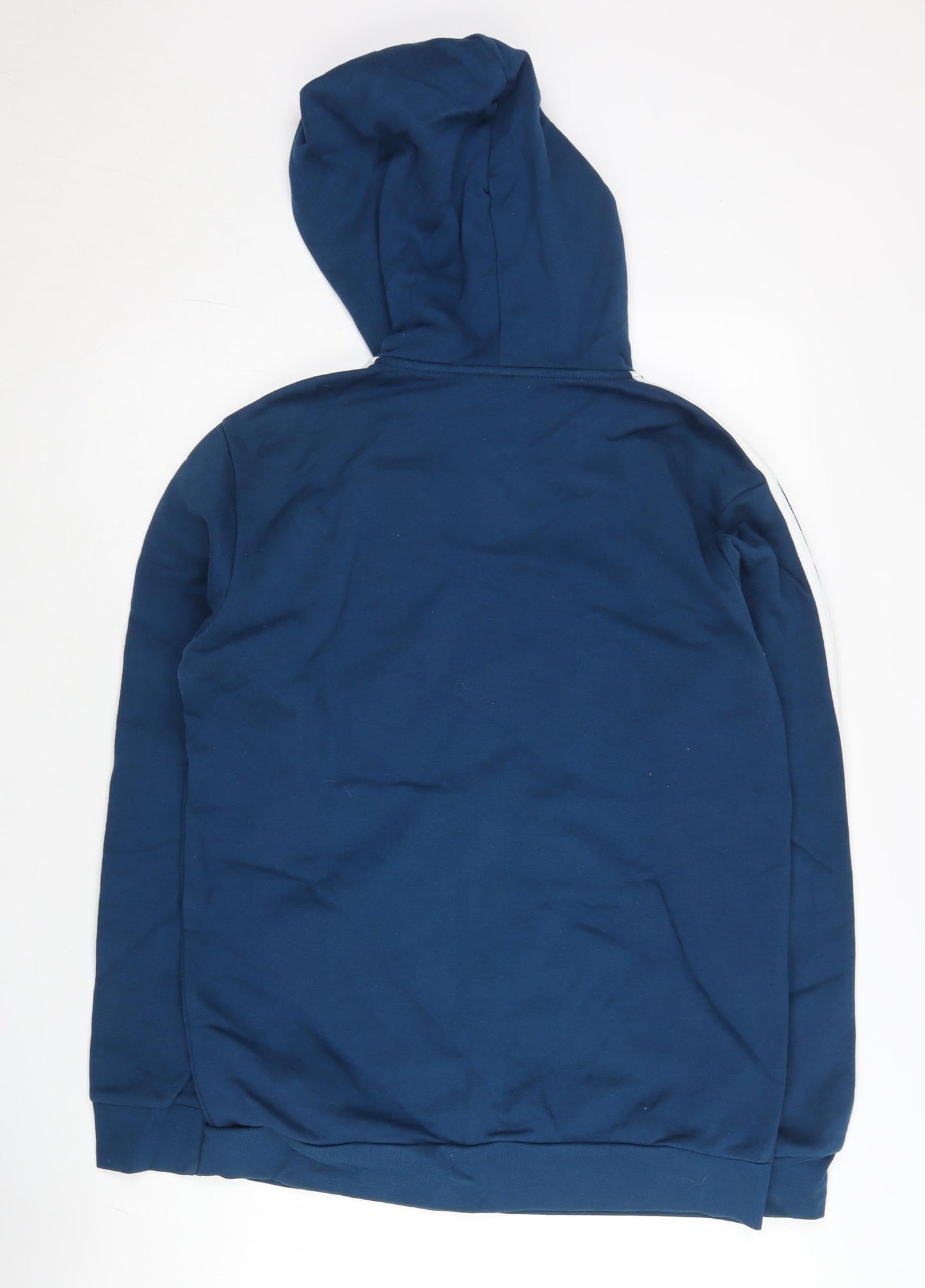 Adidas Men’s Blue Full Zip Hoodie M Regular Fit Long Sleeve