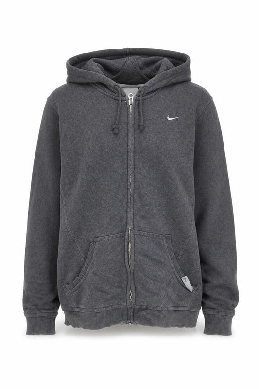Womens UK L Regular Nike Grey Full Zip Hoodie