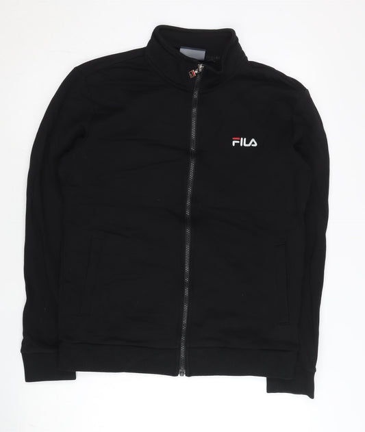 FILA Men's Black M Track Jacket Full Zip Sports Activewear
