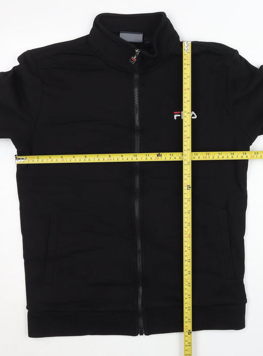 FILA Men's Black M Track Jacket Full Zip Sports Activewear