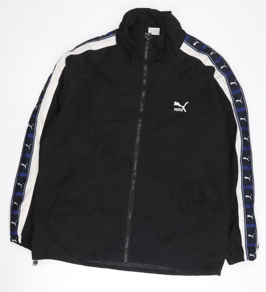 Puma Men's Black XL Track Jacket Full Zip Lightweight Sportswear