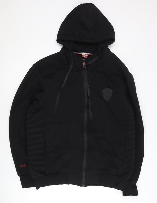 Puma Men's Black Full Zip Hoodie 3XL Regular Fit Cotton Blend