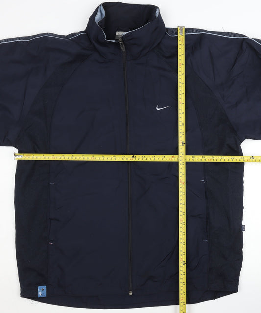 Nike Men's Blue 2XL Track Jacket Full Zip Lightweight Sportswear