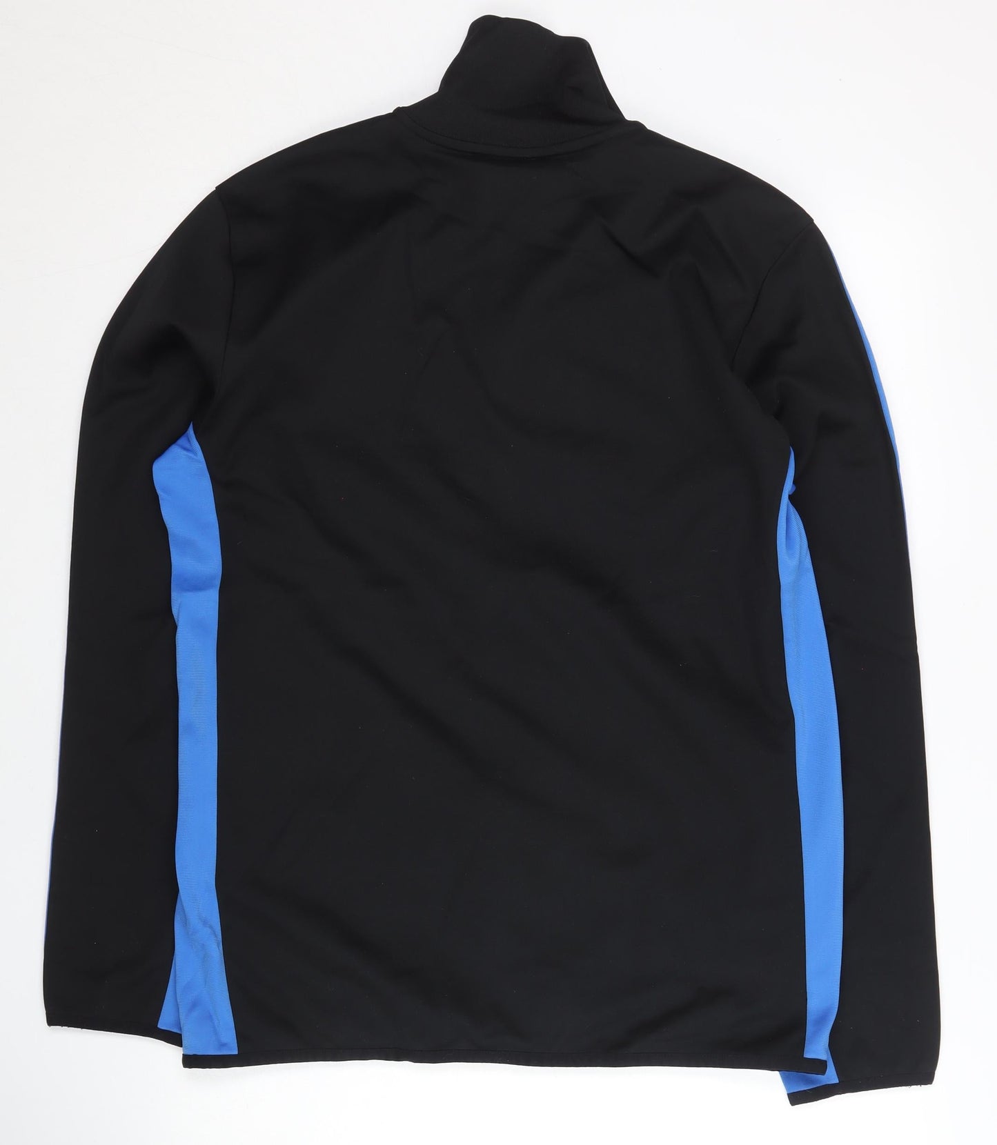 Adidas Men's Black Blue Track Jacket L Full Zip Sportswear