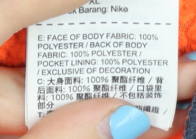 Nike Men's Blue XL Full Zip Dri-FIT Hoodie with Pockets