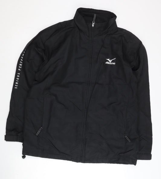 Mizuno Men's Black Track Jacket M Running & Training Polyester
