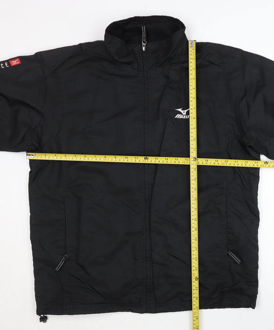 Mizuno Men's Black Track Jacket M Running & Training Polyester