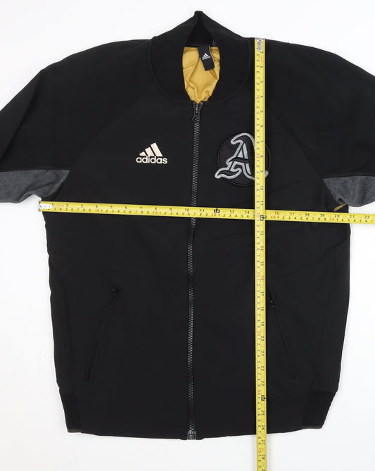 Adidas Men's Black L Varsity Jacket Full Zip Sportswear