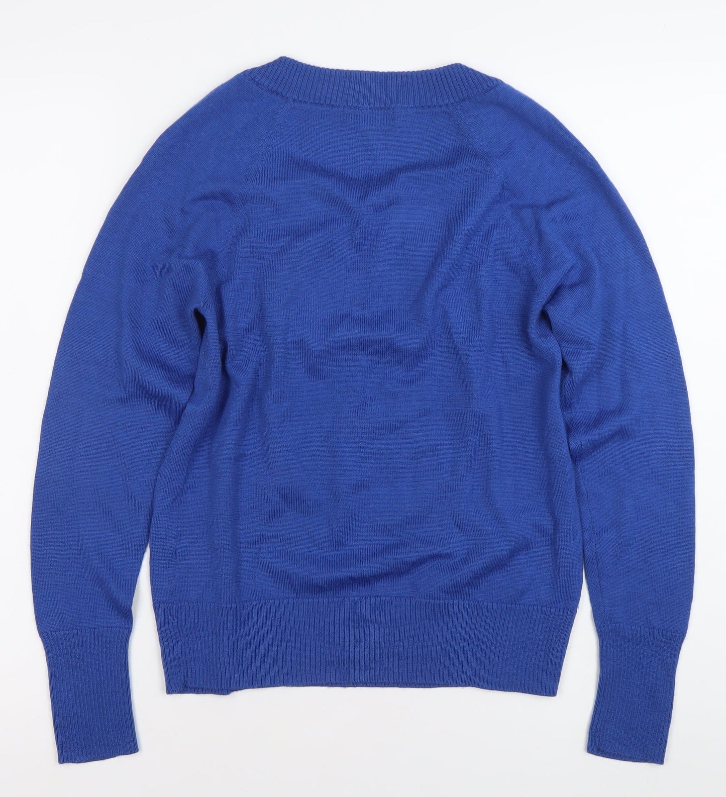 Monsoon Women's Blue Size 8 Pullover Square Neck Jumper