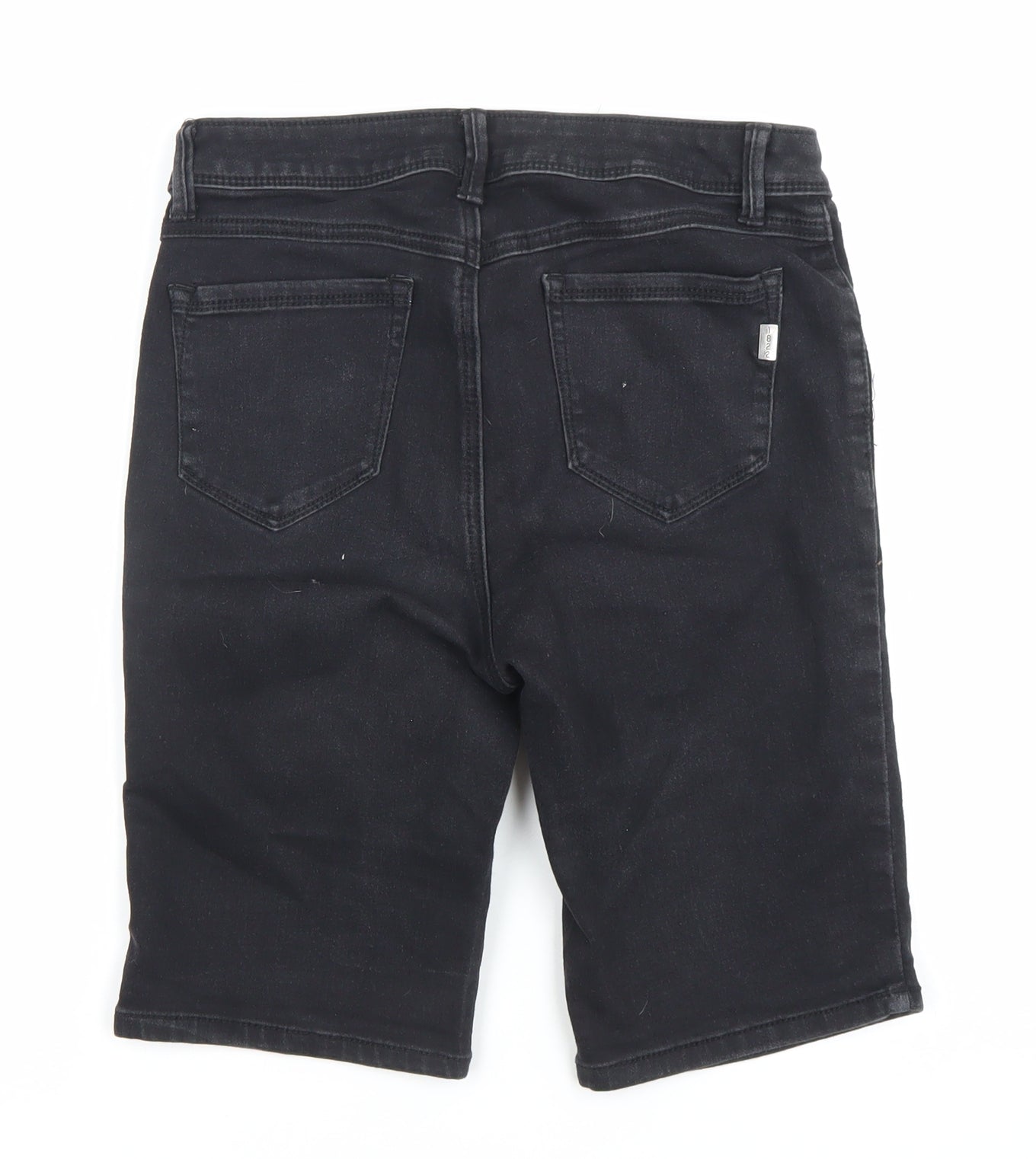 1822 Denim Women's Black Size 8 Bermuda Shorts Stretch Cotton