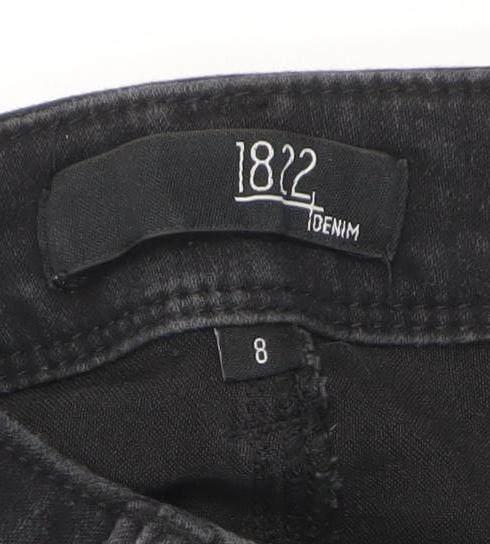 1822 Denim Women's Black Size 8 Bermuda Shorts Stretch Cotton