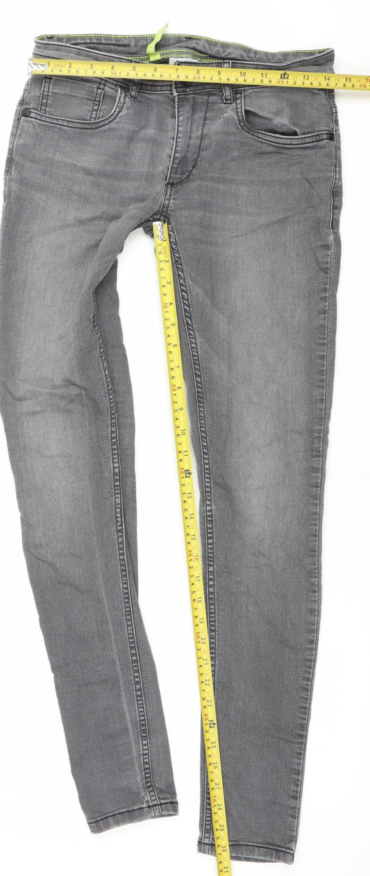 Adidas Neo Women's Grey 10 Skinny Stretch Denim Jeans 29W 32L