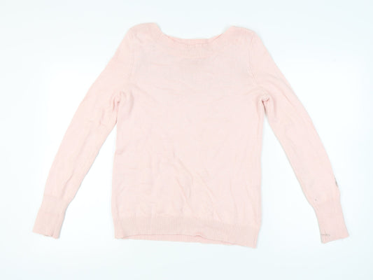 Boden Women’s Pink Boat Neck Long Sleeve Pullover Jumper M