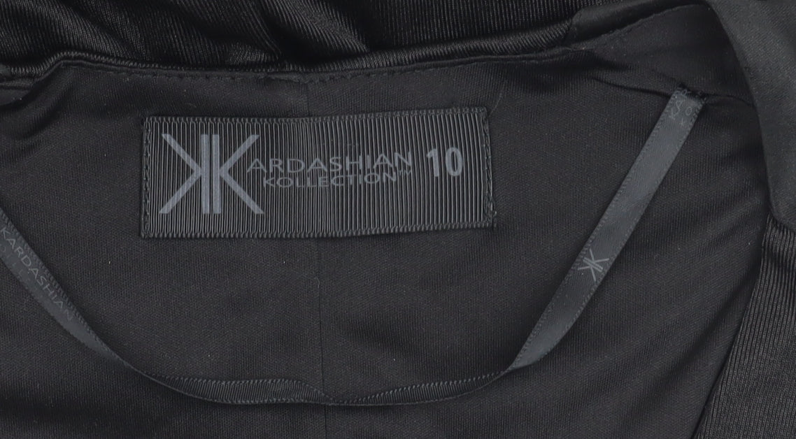 Kardashian Kollection Women's Black Size 10 Strapless Bodycon Dress