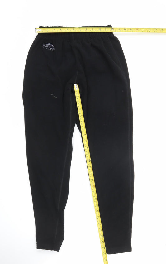 Columbia Men's Black Fleece Thermal Jogger Trousers S Athletic Winter