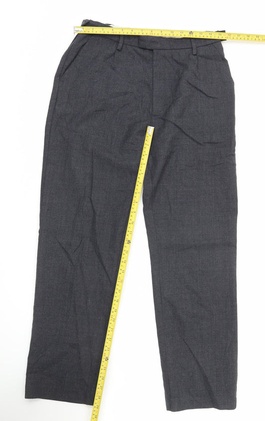 John Lewis Boys Grey 15Y Regular Fit Wool Blend Dress Trousers School Formal