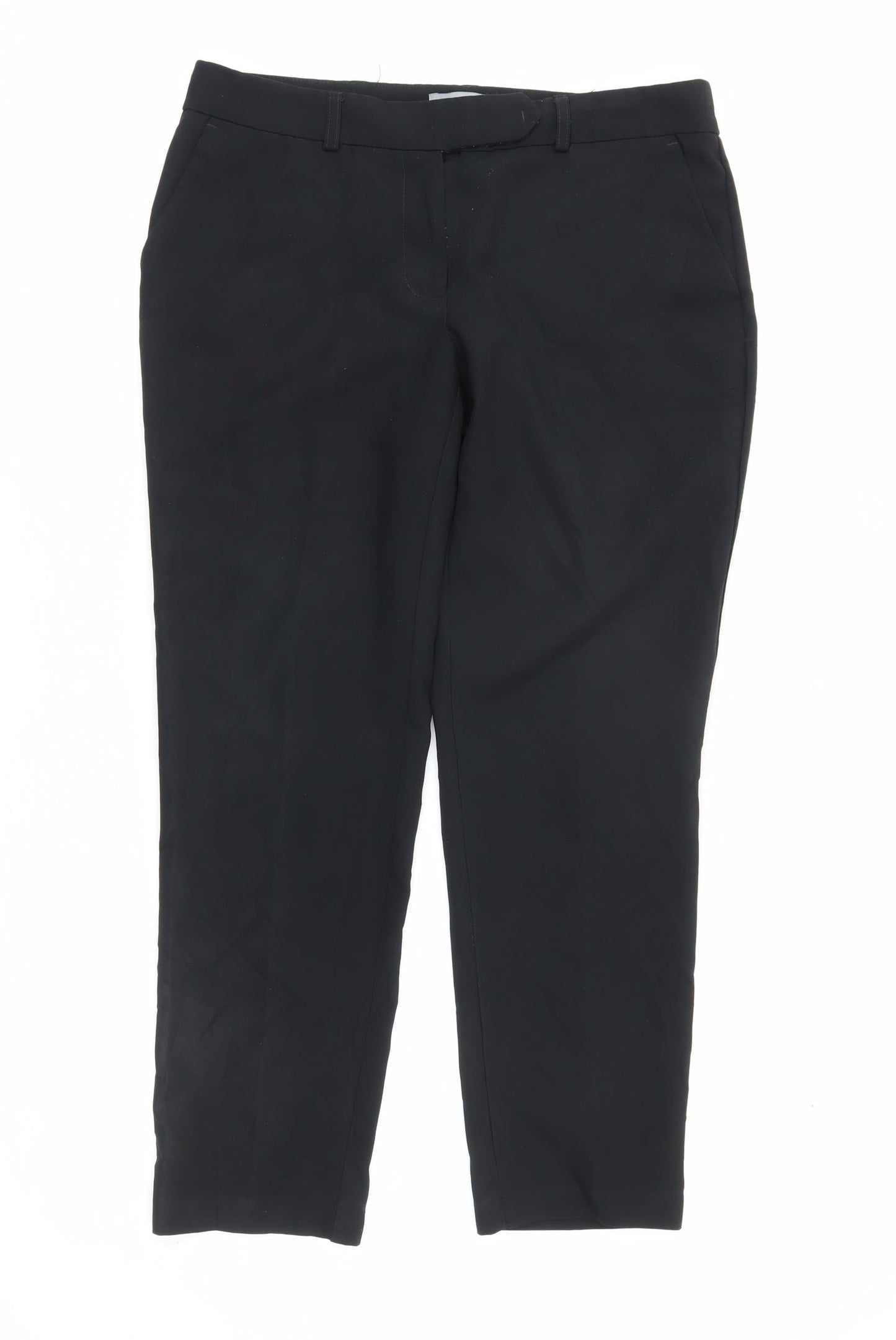 Dorothy Perkins Women's Black UK 10 Straight Leg Work Trousers