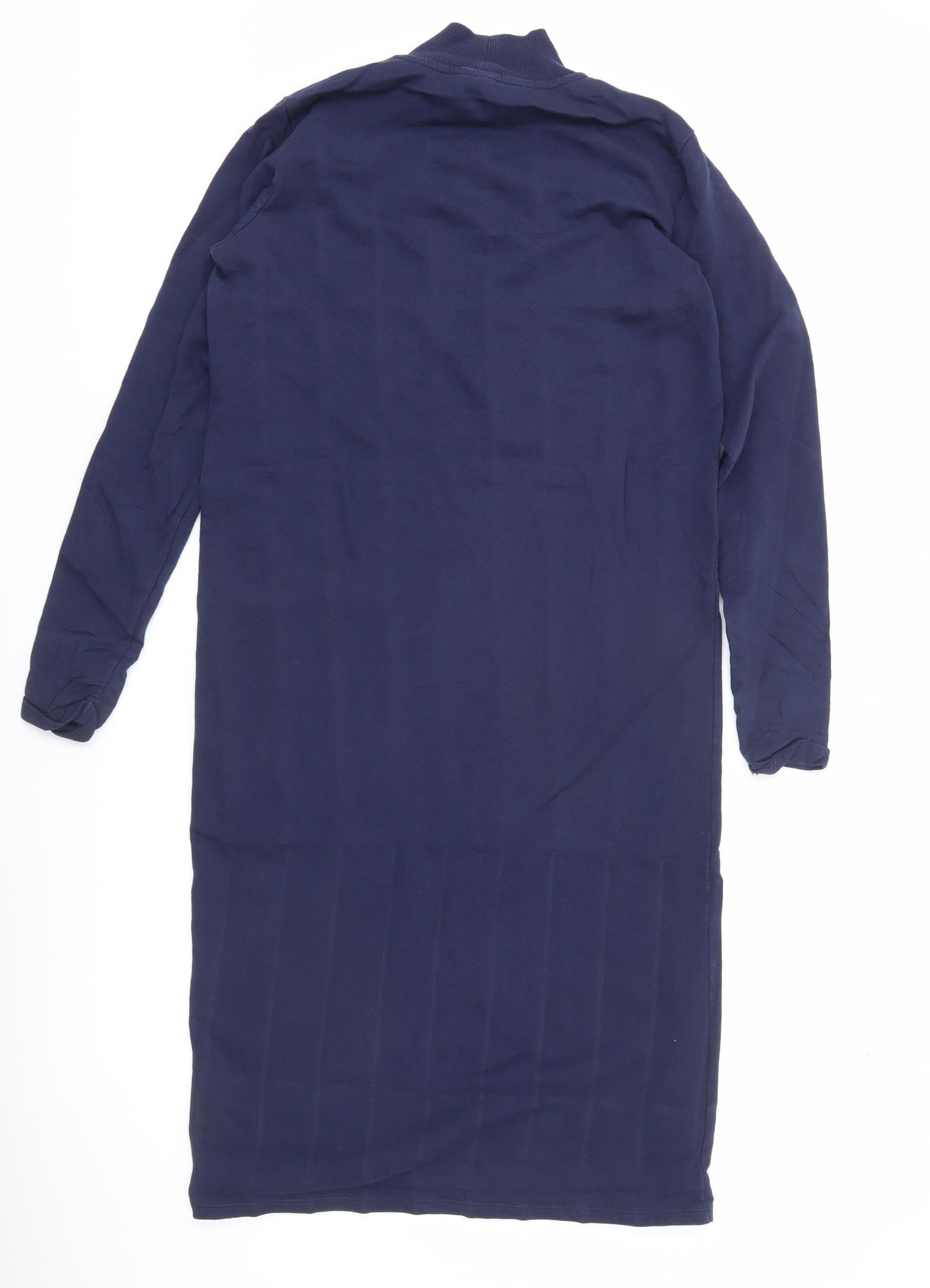 ASOS Women’s Blue Size 6 Bodycon Knit High Neck Long Sleeve Knee Length Dress
