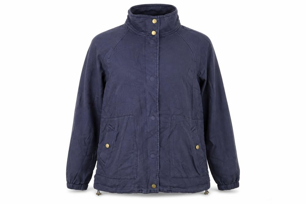 Womens UK Size 10 Regular Joules Blue Cotton Jacket
