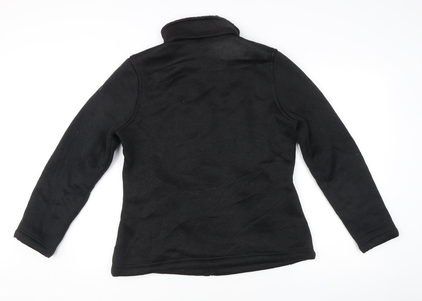 Regatta Women’s Black Fleece Mid-Length Jacket Size 14 Full Zip Outdoor