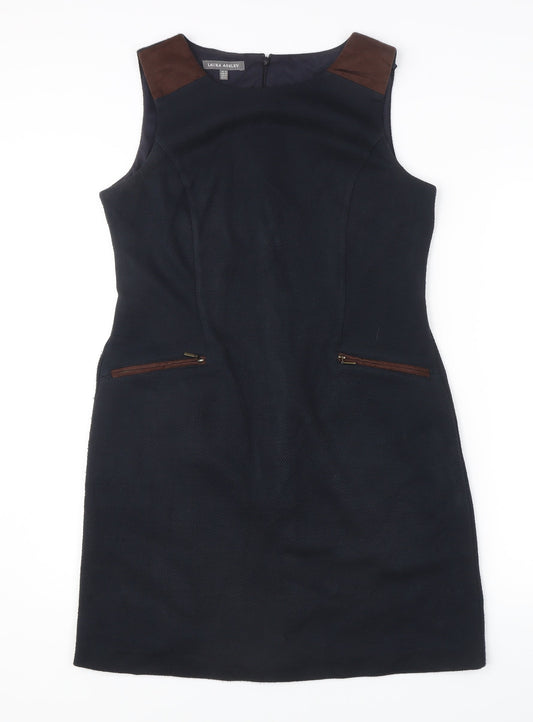 Laura Ashley Women’s Black UK 12 Sheath Dress Knee Length Woven