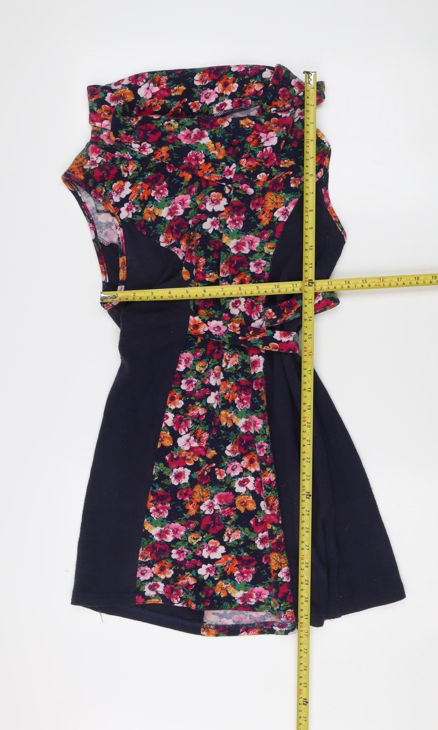 Izabel London Women’s Multicoloured Floral A-Line Dress Size 12