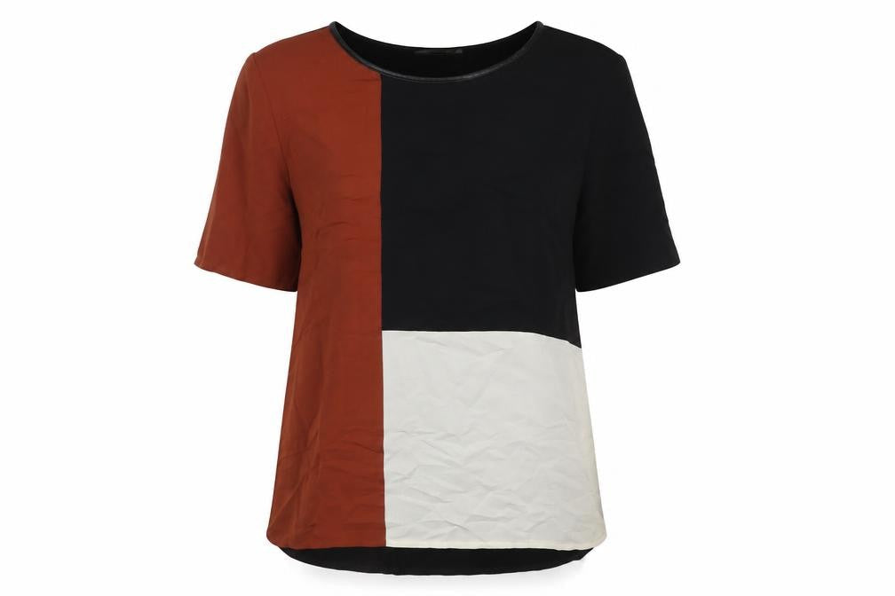 Oasis Women's Colourblock Short Sleeve T-Shirt Medium