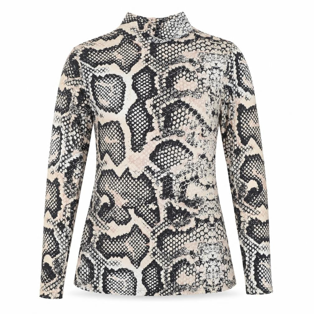 Dorothy Perkins Women’s Multicoloured Snake Print Long Sleeve Top UK 10