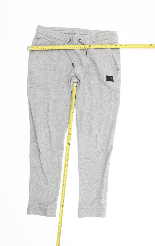 Jack & Jones Men’s Grey Joggers M Regular Fit Tapered Activewear