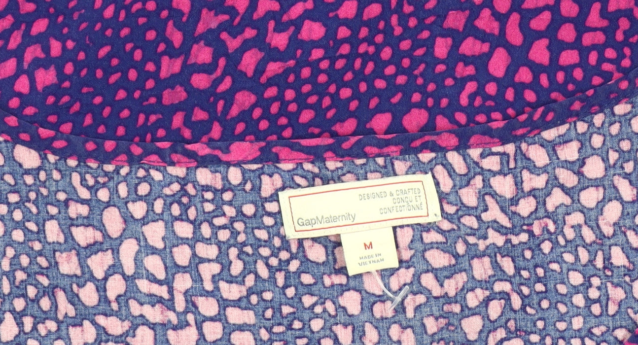 Gap Maternity Women's Multicoloured Animal Print Tunic Blouse M