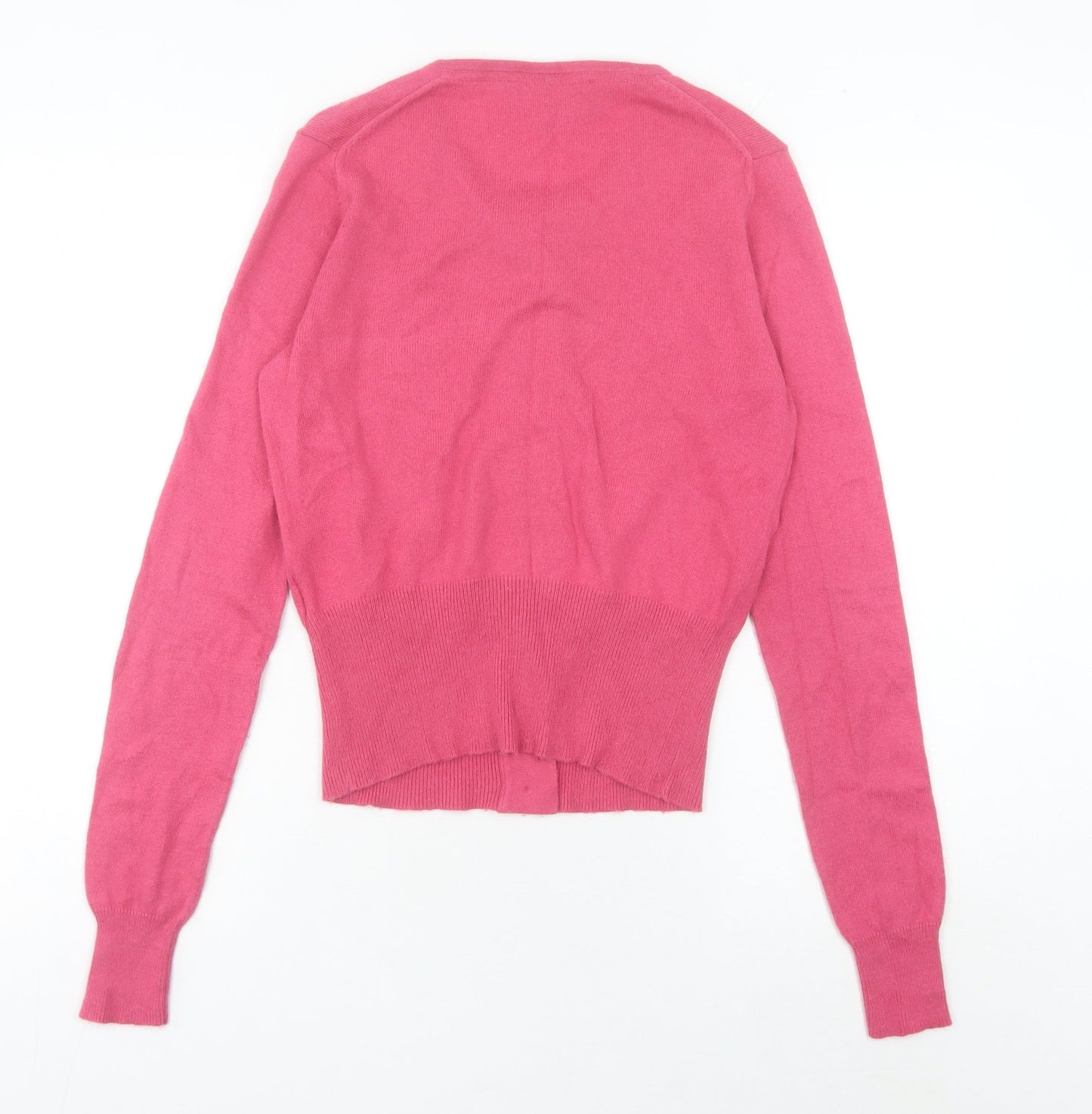Fenn Wright Manson Women's Pink Size 8 Crew Neck Cardigan