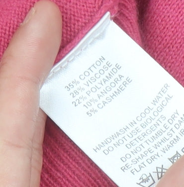 Fenn Wright Manson Women's Pink Size 8 Crew Neck Cardigan